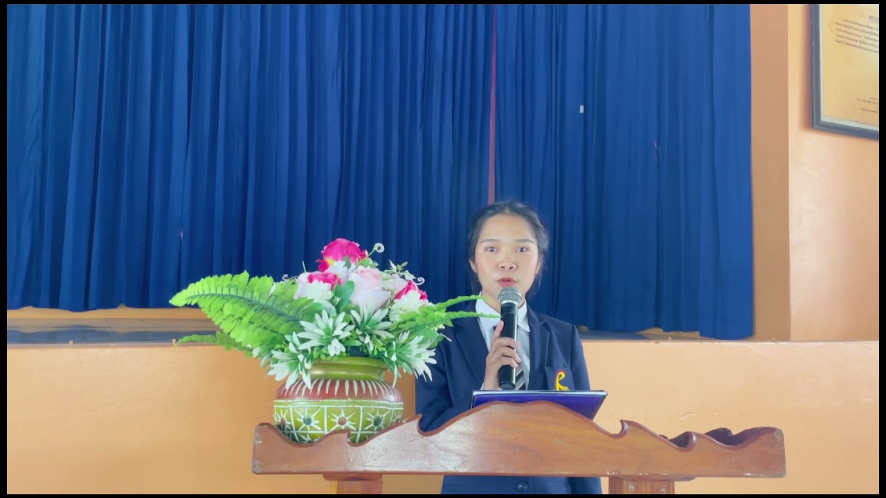 การพูดในโอกาสต่างๆ การต้อนรับผู้มาศึกษาดูงาน วิทยาลัยอาชีวศึกษาอุดรธานี