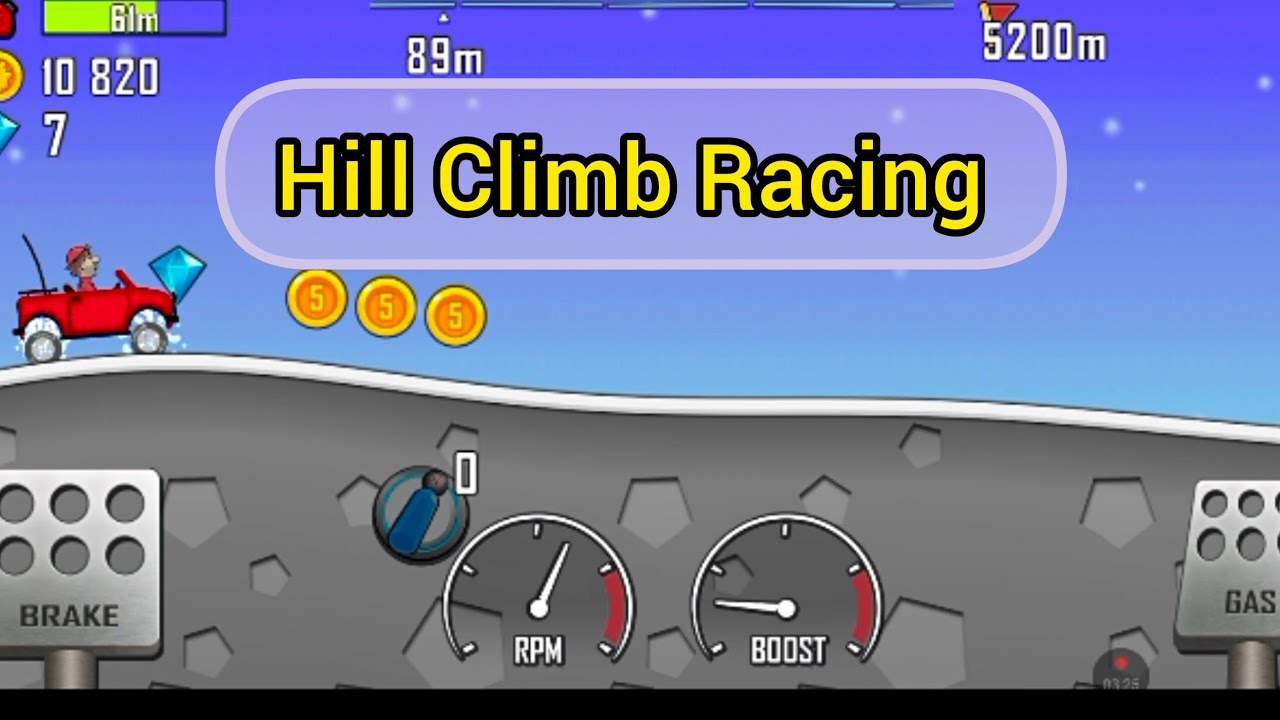 Hill Climb Racing gameplay | Car racing game #hillclimbracing #hillclimbracing2 #gamingvideos 