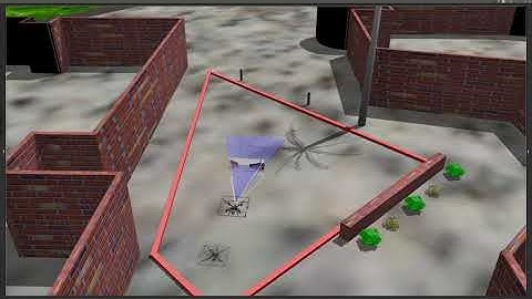 Gazebo: Autonomous Drone Avoids hitting wall and Palm Tree