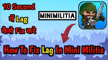 Mini Militia Lag Fixed || How To fix Mini militia Lag problem😂 || Funny Video || Mini Gaming