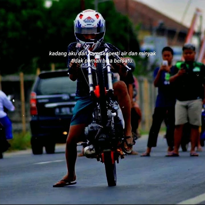 story' wa keren || drag bike kekinian || literasi 30 detik