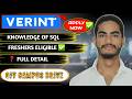 Verint Hiring Trainee – Product Support | Bangalore | IT Support &amp; Product Operations Job | Job Role