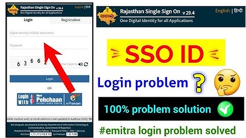 sso id login problem solution, sso id login nahi ho raha hai? emitra login problem solution