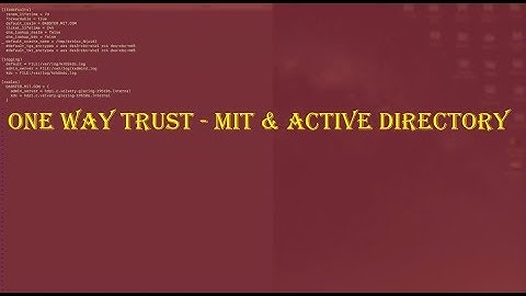 Cross Realm Trust Between MIT and AD | Hadoop Security | Dabster Inc