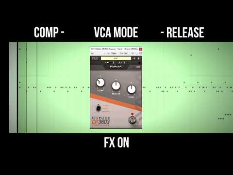 Efektor CP3603 Demo on Drums