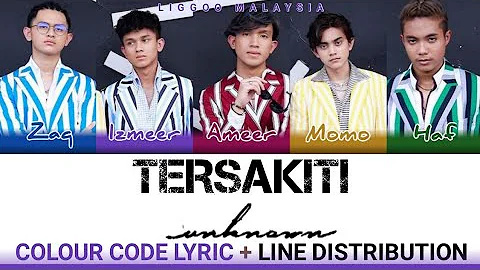 Tersakiti - Unknown [(BM/BI) Color Code Lyric + Line Distribution]