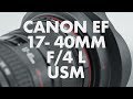 Lens Data - Canon EF 17-40mm f/4 L USM Review