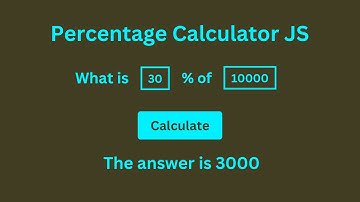 Percentage Calculator Using JavaScript