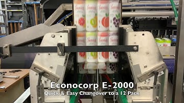 Econocorp Craft Beverage E-2000 for Sleek Cans of Hard Seltzer - 6 & 12 Packs