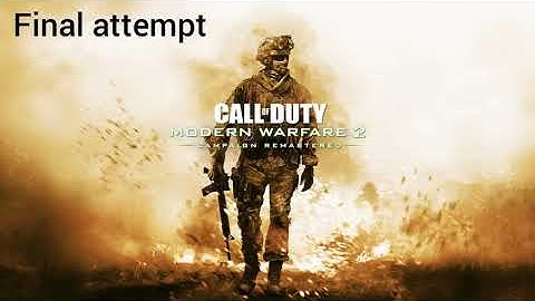 cod MW2 remastered a solo pit in run  30 seconds