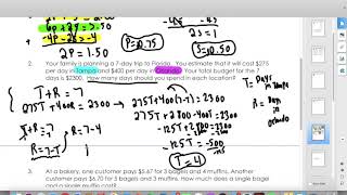 Unit 5 Day 4 - System Word Problems