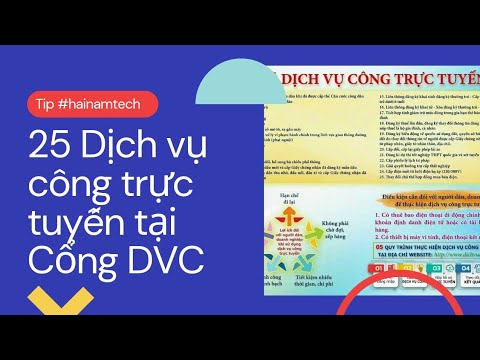 Video Hướng dẫn cách nộp 25 dịch vụ công trực tuyến tại Cổng... - youtube