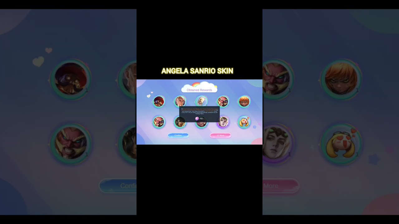 Finally I got Angela Sanrio Character skin bingo 7-8-2-6-5 