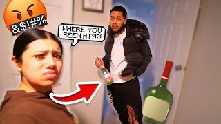COMING HOME FROM THE CLUB DRUNK PRANK ON GIRLFRIEND! *SHE'S CRAZY* 🥃🫠