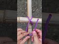 Clever Rope Knot Trick for Connecting Bamboo Sticks Together Securely
