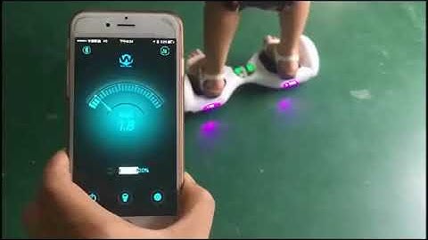 Hoverboard Mobile app functions