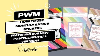 Tips on Using Monthly Stickers