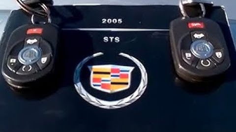 2005 Cadillac STS4 key fob programming.