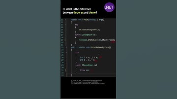 Wat is het verschil tussen throw ex en throw?