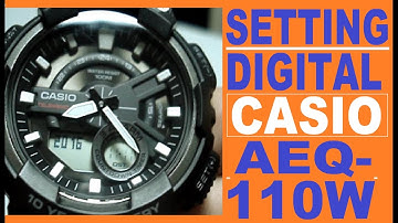 Setting AEQ-110W Digital time