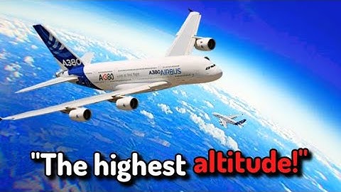 how planes Actually fly at a higher altitude?