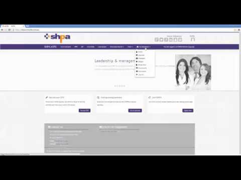 How to log into the SHPA eCPD website and update your profile