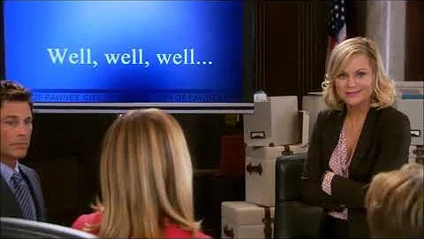Leslie Knope's Well Well Well presentation