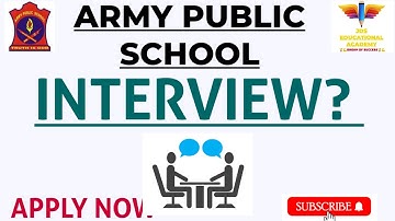 aps interview/army public school interview 2023/awes interview special video 2023/aps vacancy 2023