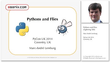 PyCon UK 2014: Pythons and Flies (Lightning Talk)