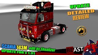 ["ETS2", "Euro Truck Simulator 2", "UPDATE truck mod", "Scania 143m edit by Ekualizer", "patch 1.31"]