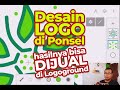 Desain Logo dengan HP Android dan bisa dijual di Logoground