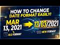 How to Convert Text Dates to Numeric Format