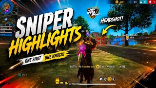Sniper Highlights like pahadi gaming 🔥 | Free Fire Sniper Montage
