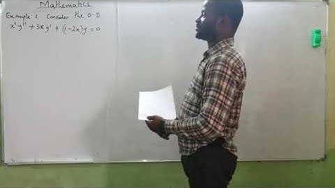 Frobenius Method Part 2