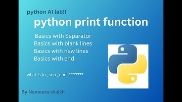 python print() function | new line \n in python | use of sep() , end() | how to print blank line