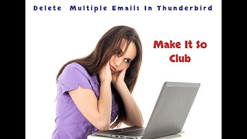 Thunderbird Delete Emails