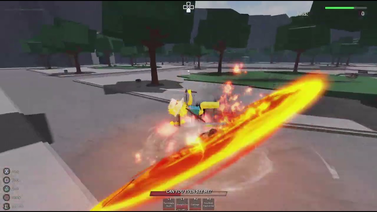 Useing only soards in strongest battle grounds ultimate