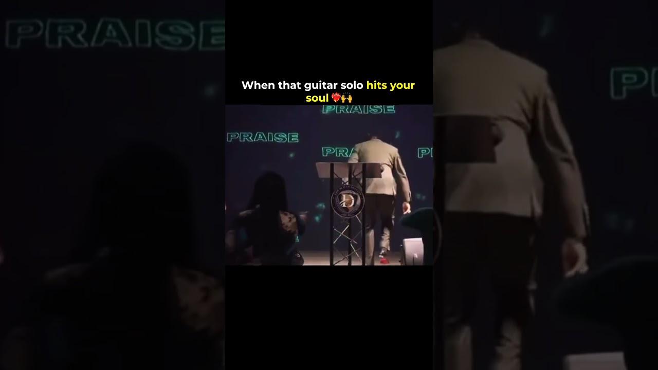 Pastor couldn't hold it in 💀🙌 #church #god #praise #gospel #worship  #dance #holy #guitar #music