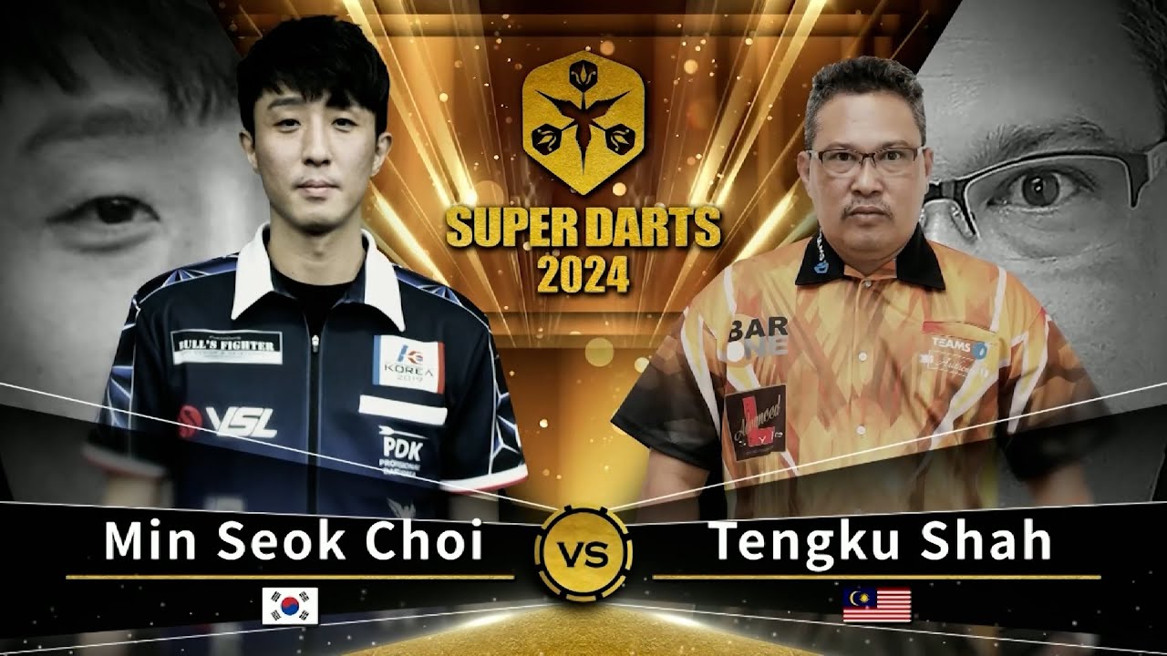 チェ・ミンソク vs テンクゥ・シャー】 SUPER DARTS 2024 - YouTube