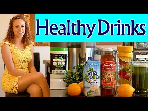 Healthy Drinks For Weight Loss, Energy, Clear Skin & Health! Green Drinks, Probiotics & More!