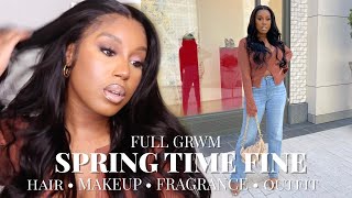 FULL GRWM: SPRING TIME FINE| WIG INSTALL + SOFT MAKEUP + FRAGRANCE + OUTFIT| UNICE HAIR screenshot 2