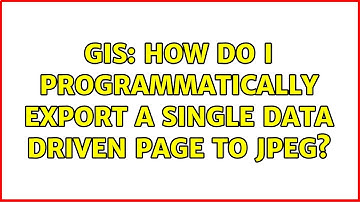 GIS: How do I programmatically export a single Data Driven Page to JPEG?