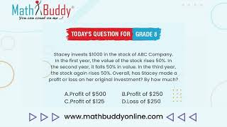 Math Practice Problem Grade 8 Question 271