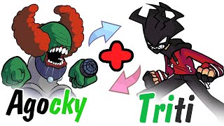 Tricky + Agoti swapping  | redrawing FNF characters