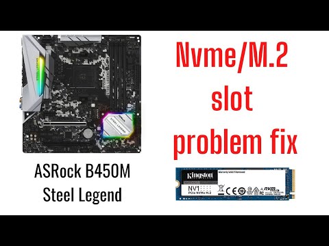 What to do if nvmem.2 sata SSD is not showing up in your ASRock B450M steel legend motherboard