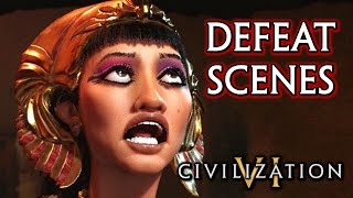 Civilization 6 🌟 All Leaders Defeat Cutscenes