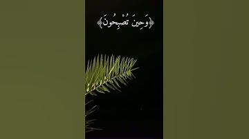فسبحان الله حين تمسون وحين تصبحون | تلاوة خاشعة  عذبة ☁️.. 📻 اسمع 🎧 بقلبك ❤️| ايات | القرآن الكريم