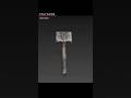 Medieval Stone War Hammer 3D model #rose #blendergameengine #art