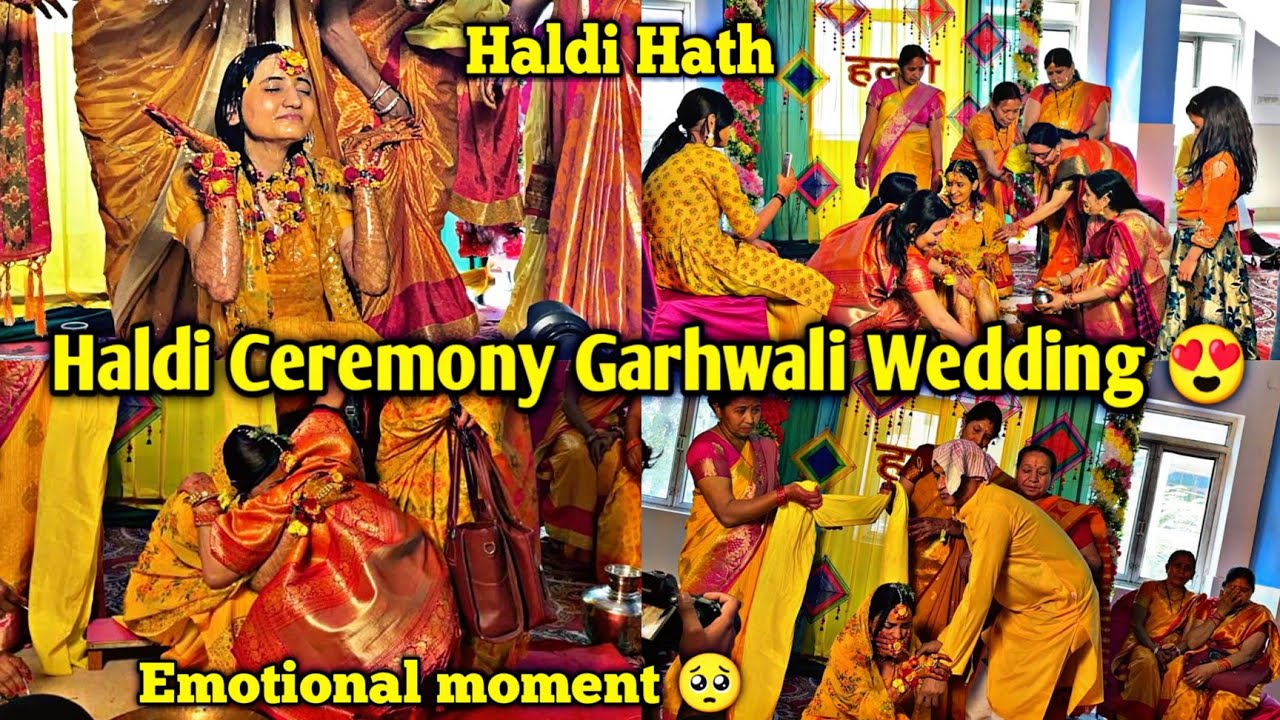 Haldi Ceremony 💛 | Garhwali Wedding Vlog | Haldi Hath Emotional Moment | Wedding Vlog | Haldi Dance