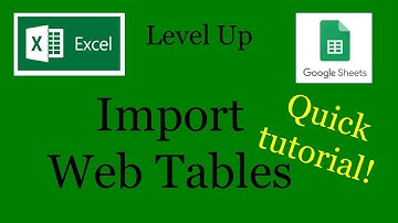 Excel - Import Web Data